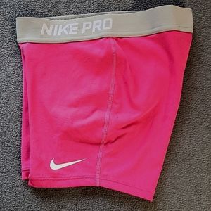 Girls Nike Pro Athletic Shorts